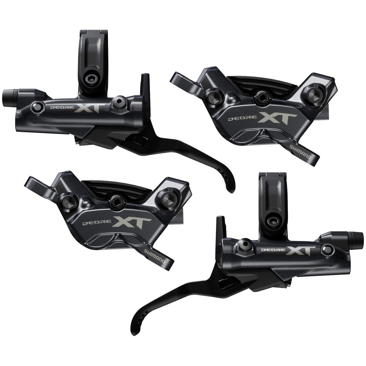 Shimano Deore M8220 XT Hydraulic Disc Brake - 4 Piston (Front & Rear)