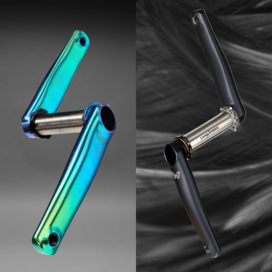 CANE CREEK CRANKS EEWINGS MOUNTAIN 30MM SPINDLE-BRUSHED TITANIUM - LIMITED EDITION