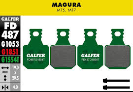 Galfer Pro G1554T Disc Brake Pads - FD487 | Magura MT5, MT7