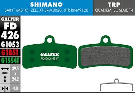 Galfer Pro G1554T Disc Brake Pads - FD426 | Shimano Saint, ZEE, XTR, XT, SLX, Deore | TRP (4 Pistons)